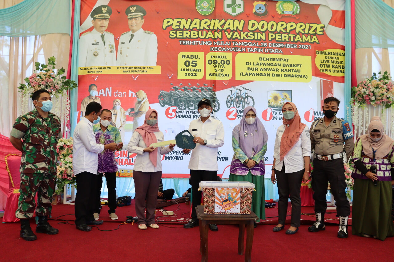 Hadiah Doorprize Vaksinasi Tapin Di Undi