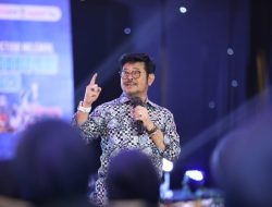 Dimalam Puncak Sarasehan Petani Milenial, Mentan: Kolaborasi Jadi Kunci Bisnis Pertanian