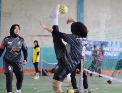 Porprov XII Kalsel – Bantai HSU, Takraw Putri Tapin Melaju ke Final Kelas Double Event Team