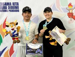 Pickleball Tapin Sabet Emas di Ganda Campuran Beregu Porprov XII Kalsel 